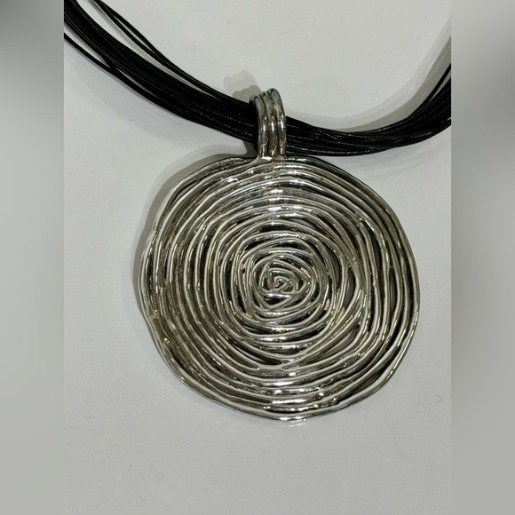 NWT E&L Sterling Silver  Swirl Pendant Necklace - Picture 3 of 8